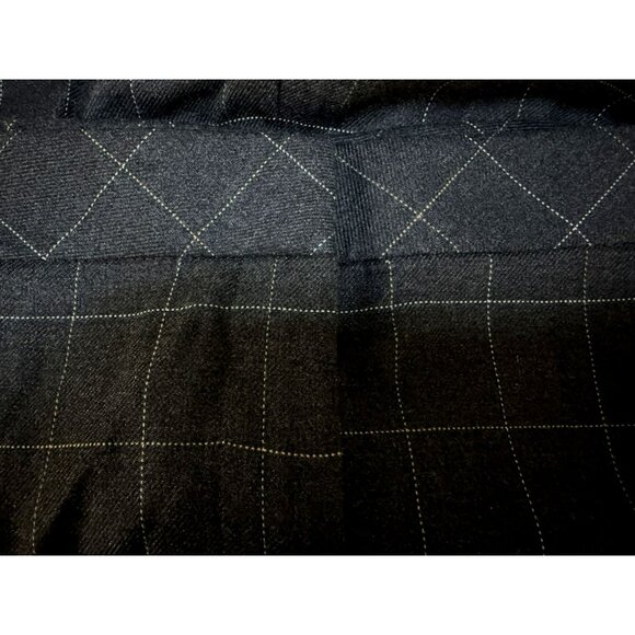 J. Jill Window Pane Plaid Wide Leg Trousers Dress Pants Plus 24W Dark Charcoal - Picture 2 of 6